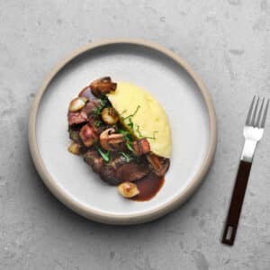 Boeuf bourguignon.