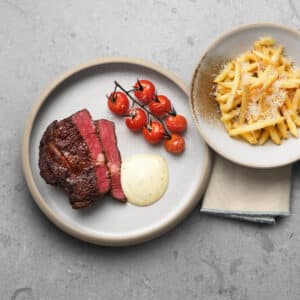 Entrecote with fries.