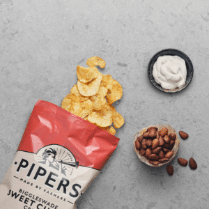 Chips and almonds.