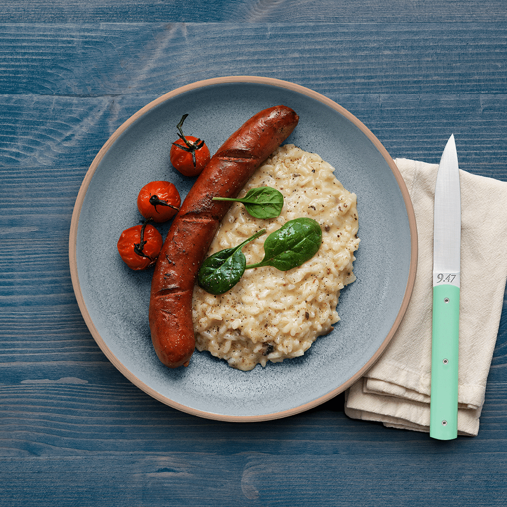 Högrevskorv med tryffelrisotto från Urban Deli