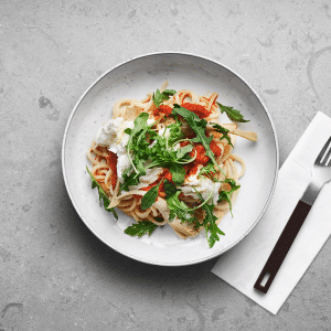 Pasta arrabiata.